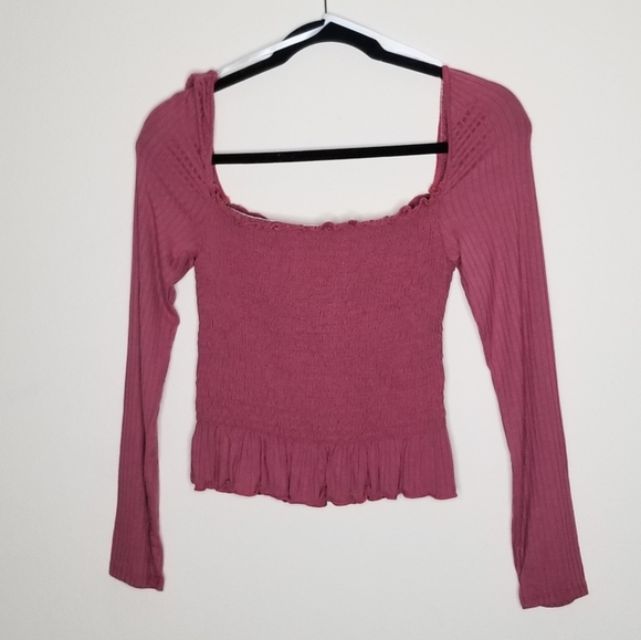 gaze Tops - Gaze Scrunched Long Sleeve NWT